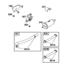 Fuel Supply Group Diagram and Parts List for 305777-0157-B5 200000 - 399999 Briggs and Stratton Engine